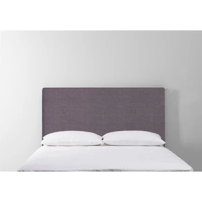Perch and Parrow Calvin 6' Super-King Size Headboard in Violet Leaf