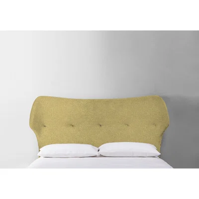 Perch and Parrow Jean 6' Super-King Size Headboard in Trombone Yellow