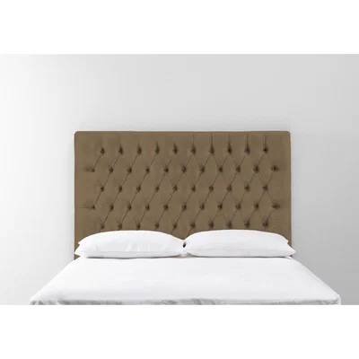 Perch and Parrow Gloria 6' Super-King Size Headboard in Saddle Brown
