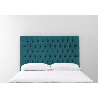 Perch and Parrow Gloria 6' Super-King Size Headboard in Steel Blue