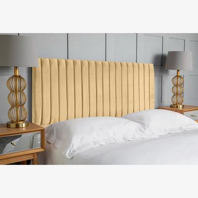 The Range Oxford 54 inch Floorstanding Headboard Plush Velvet - Beige / Superking