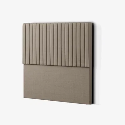 The Range Maryland Headboard Floor Standing Linen - Beige / Superking
