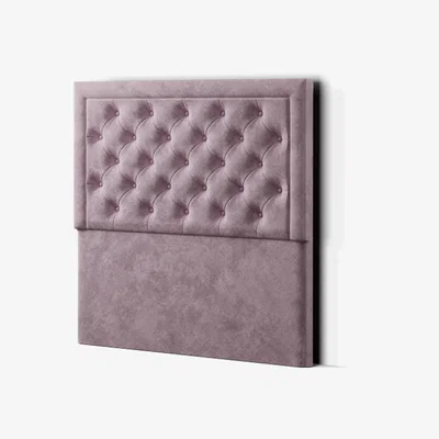 The Range Castle Headboard Floor Standing  Matching Buttons Plush - Blush / Superking