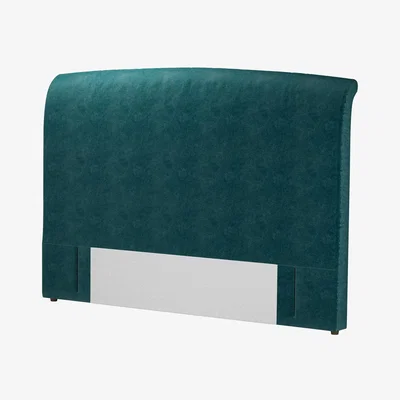 Sofa.com Standalone Thea Super King Headboard in Jade Smart Velvet - sofa.com