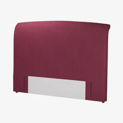Sofa.com Standalone Thea Super King Headboard in Boysenberry Brushed Linen Cotton - sofa.com