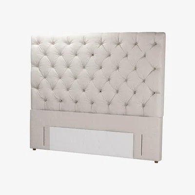 Sofa.com Standalone Rosalie 150cm Super King Headboard in Taupe Brushed Linen Cotton - sofa.com