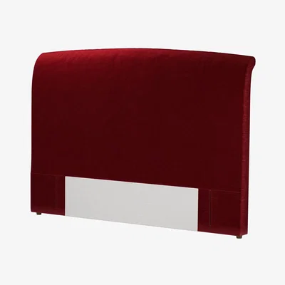 Sofa.com Standalone Thea Super King Headboard in Claret Cotton Matt Velvet - sofa.com