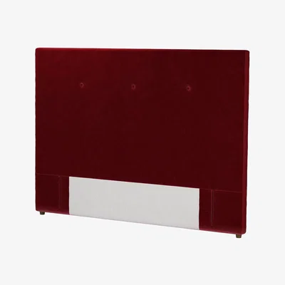 Sofa.com Standalone Avery 130cm Super King Headboard in Claret Cotton Matt Velvet - sofa.com