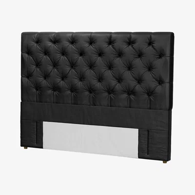 Sofa.com Standalone Rosalie 130cm Super King Headboard in Smoke Soft Leather - sofa.com