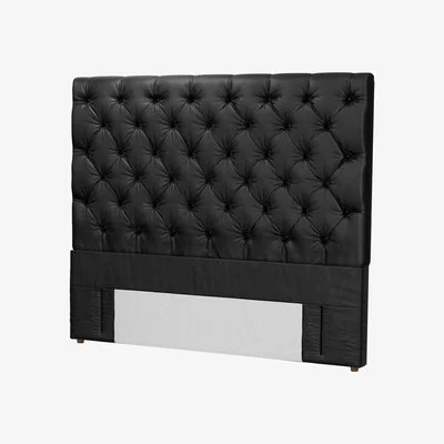Sofa.com Standalone Rosalie 150cm Super King Headboard in Smoke Soft Leather - sofa.com