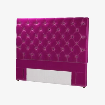 Sofa.com Standalone Rosalie 150cm Super King Headboard in Peony Cotton Matt Velvet - sofa.com