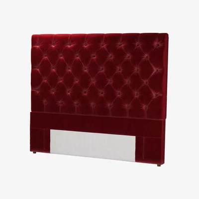 Sofa.com Standalone Rosalie 150cm Super King Headboard in Claret Cotton Matt Velvet - sofa.com