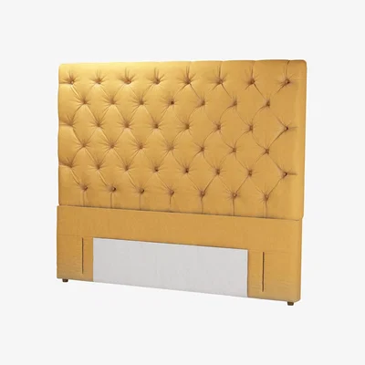 Sofa.com Standalone Rosalie 150cm Super King Headboard in Ochre Easy Cotton - sofa.com
