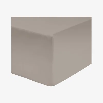 Habitat Habitat Cotton Rich Taupe Fitted Sheet - Single