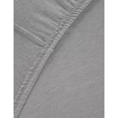 Marks & Spencer M&S Jersey Deep Fitted Sheet - SGL - Grey Marl, Grey Marl,White,Pink,Natural,Mid Blue