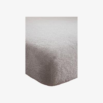 The Range Teddy Fleece Fitted Sheet - SIlver / Double