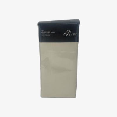 The Range 400 Thread Count Single Flat Sheet -  Plain Offwhite