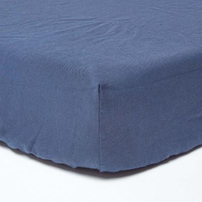 The Range Linen Extra Deep Fitted Sheet - Navy / Single