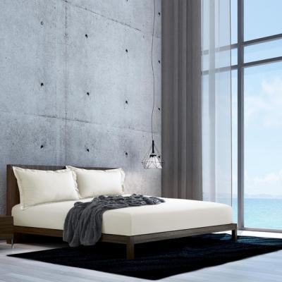 The Range Palace Percale Fitted Bedsheet - Ecru  / Small Single