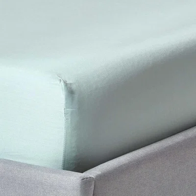 The Range Organic Egyptian Cotton Extra Deep Fitted Sheet - Duck Egg Blue / Single