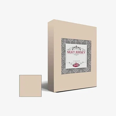 The Range Silky Jersey Fitted Bedsheet Cam - Camel / Single