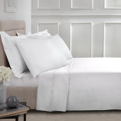 The Range 180 Thread Count Cotton Flat Sheet - White / Single