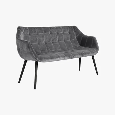 Amara Nordal - Velvet Sofa - Grey