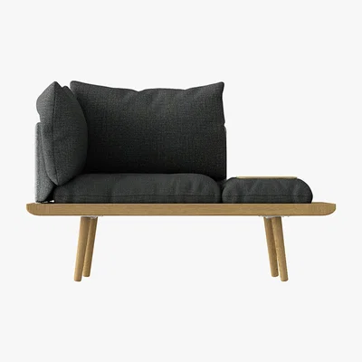 Amara UMAGE - Lounge Around Sofa - 1.5 Seater - Oak