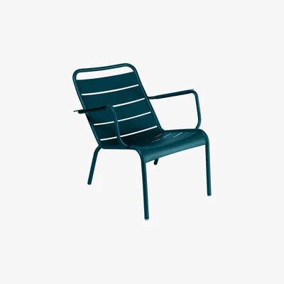 Amara Fermob - Luxembourg Low Armchair - Acapulco Blue