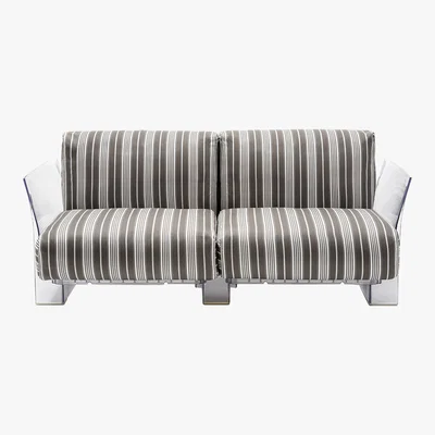 Amara Kartell - Pop Outdoor Two Seater Sofa - Dove Grey