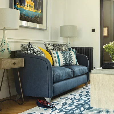 Amara William Yeoward - Glendale 2 Seater Sofa - Kerry Indigo