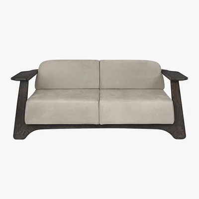 Amara Mater - Legacy Sofa - Royal Nubuck/Almond Leather
