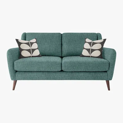 Amara Orla Kiely - Fern Two Seater Sofa - Teal