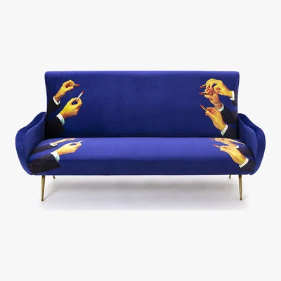 Amara Seletti - Toiletpaper Three Seater Sofa - Lipsticks