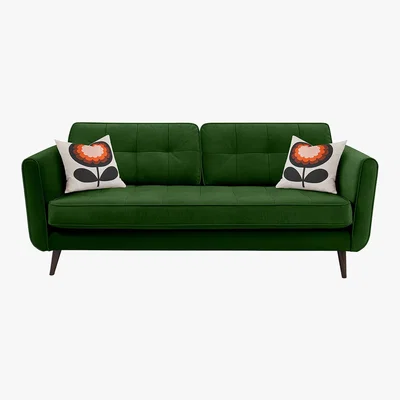 Amara Orla Kiely - Ivy Sofa - Glyde Forest - Three Seater
