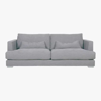 Barker and Stonehouse Flavin 2 Seater Sofa, Light Grey