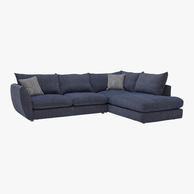 Barker and Stonehouse Big Blue Small Left Hand Facing Corner Sofa