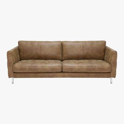 Barker and Stonehouse Lars 3 Seater Leather Sofa