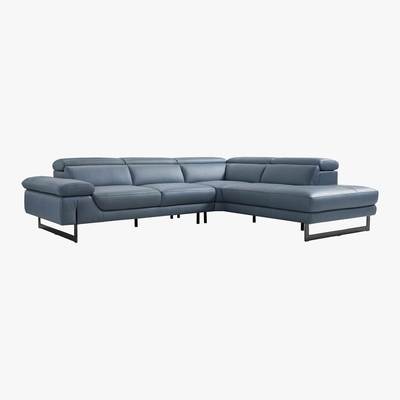 Barker and Stonehouse Verbena Leather Right Hand Facing Corner Sofa