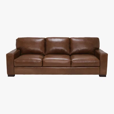 Barker and Stonehouse Lorenza Leather 3 Seater Sofa, Fibre Seats