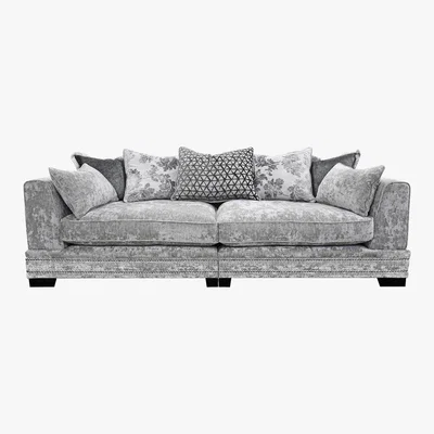 Barker and Stonehouse Eloise 4 Seater Pillow Back Split Frame Sofa
