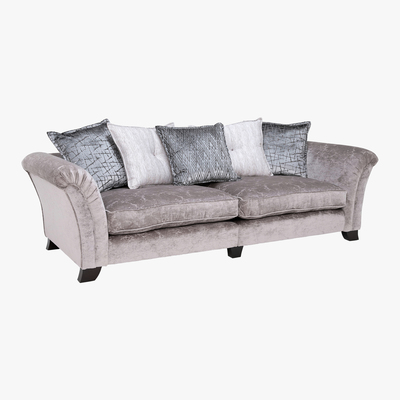 Barker and Stonehouse Prestbury 4 Seater Pillow Back Split Frame Sofa