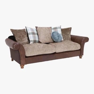 Barker and Stonehouse Beaumont Pillow Back 3 Seater Sofa