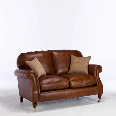 Barker and Stonehouse Parker Knoll Meredith Leather 2 Seater Sofa, London Saddle