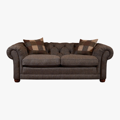 Barker and Stonehouse Harris Tweed Castlebay Petit Chesterfield Sofa