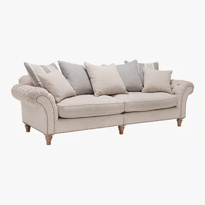 Barker and Stonehouse Craven Grand Sofa With Studs