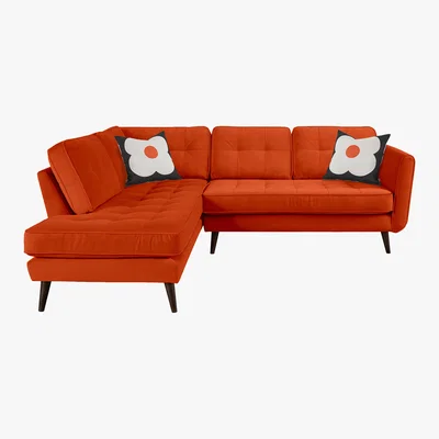 Barker and Stonehouse Orla Kiely Ivy Right Hand Facing Corner Sofa