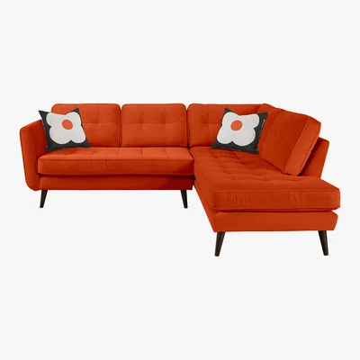 Barker and Stonehouse Orla Kiely Ivy Left Hand Facing Corner Sofa