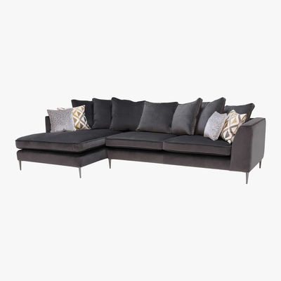 Barker and Stonehouse Conza Large Left Hand Facing Pillow Back Chaise Sofa