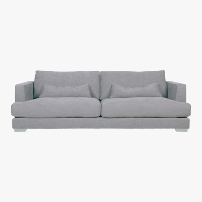 Barker and Stonehouse Flavin 3 Seater Sofa, Light Grey